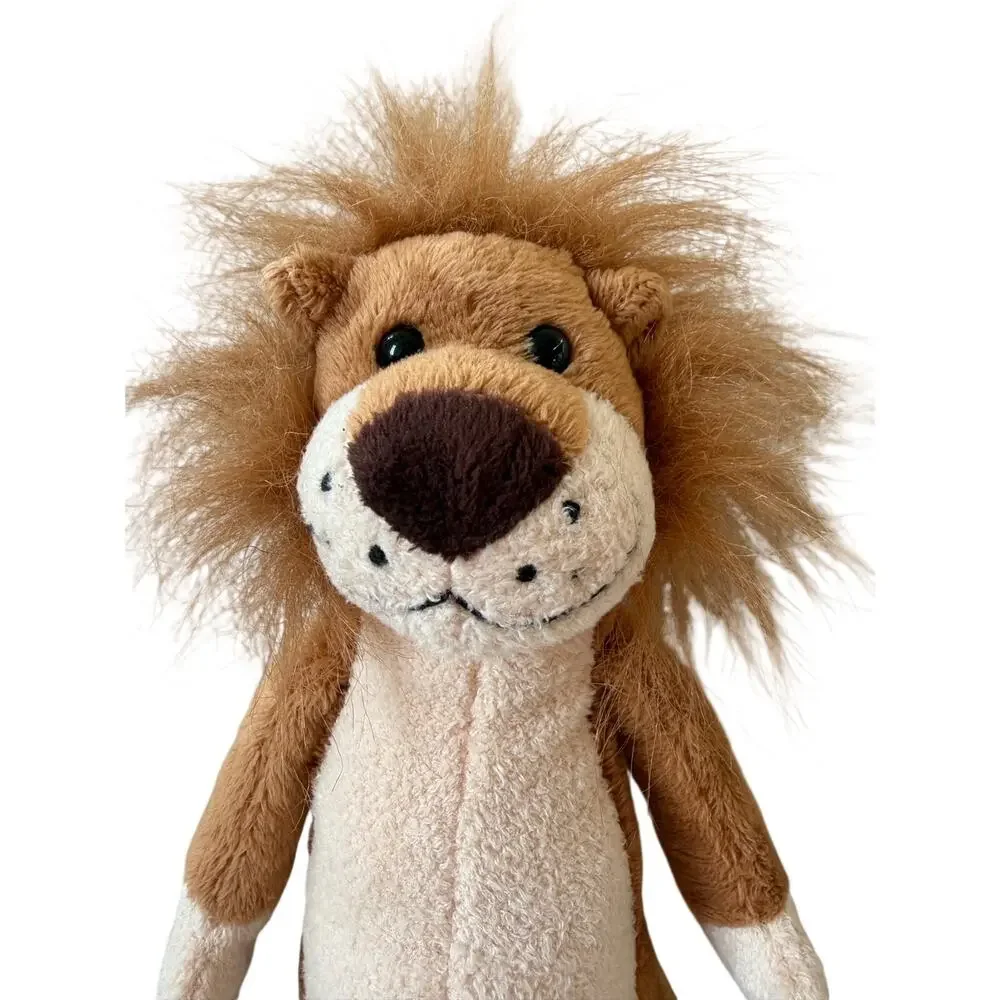 Anico Plush Toy Stuffed Lion Long Body Lion Messy Hair